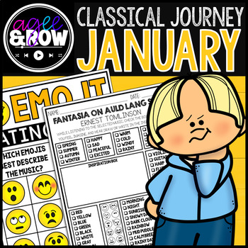 Preview of Classical Music Activities for January | Checkboxes with Digital Resources