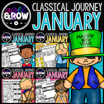 Preview of Classical Music Activities Bundle for January with Digital Resources