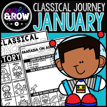 Preview of Classical Music Activities for January | Space Story with Digital Resources