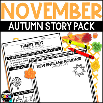 Preview of Classical Music Activities for November | Fall Story Pack with Digital Resources