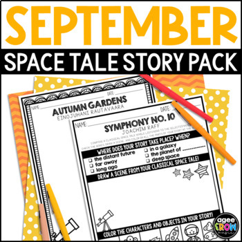 Preview of Classical Music Activities for September | Space Story with Digital Resources