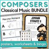 Classical Music Composer Worksheets & Activities for Eleme