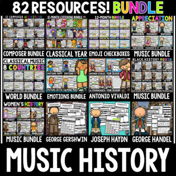 Preview of 82 Classical Music Listening Activities | Music Appreciation Resources