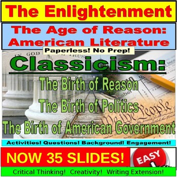 Preview of The Enlightenment: Classicism and the Age of Reason (Google Slides, PowerPoint)