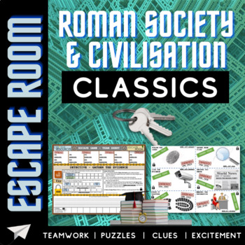 Preview of Classics - Roman Society & Civilisation Escape Room