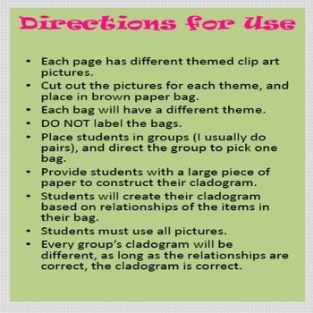 Classification: Cladogram Grab Bag Activity by Brilliant Biology