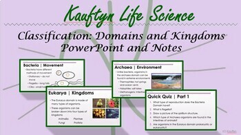 Preview of Classification: Domains and Kingdoms - PowerPoint and Notes
