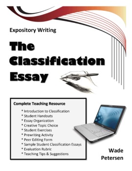 Preview of Classification Essay Packet (with rubric)