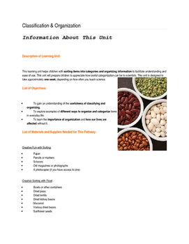 Preview of Classification & Organization