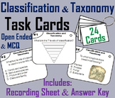 Taxonomy Task Cards Classification of Living Things Activi