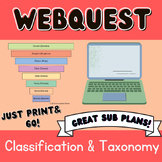 Classification of Living Things & Taxonomy Webquest- Print