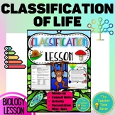 Classification of Living Things Biology Lesson- Notes, Sli