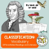 Classification Vocabulary - Differentiated Science Reading