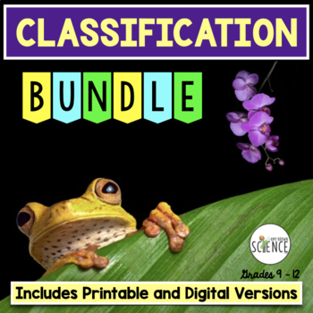 Classification Bundle PowerPoint, Labs, Activities, Task Cards, Tests Bundle