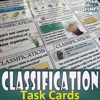 Preview of Classification and Taxonomy: Task Cards