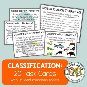 Preview of Classification Task Cards