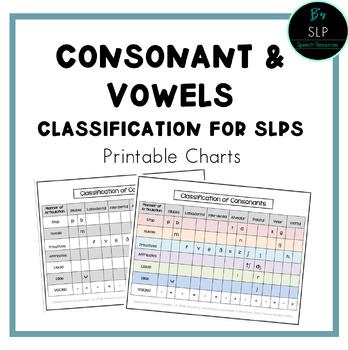 Vowel Classification Chart