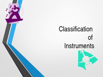 Preview of Classification of Instruments