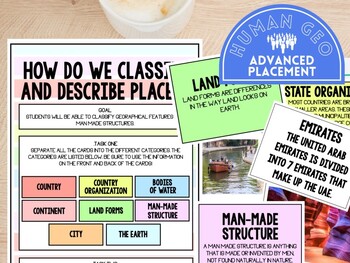 Preview of Classification of Landforms, Physical Features, and Human Geography Stations