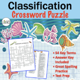 Classification of Living Things Crossword Puzzle