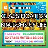 Classification of Living Things Biology Bundle- Google Sli
