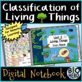 Classification of Living Things Digital InterActive Notebook