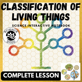 Preview of Classification of Living Things Lesson- Notes, Slides and Activity