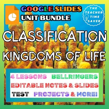 Preview of Classification of Living Things Life Science Google Slides Bundle