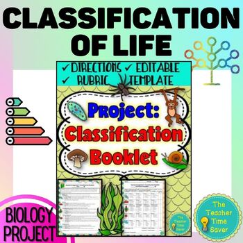 Preview of Classification of Living Things Project | Biology Science Interactive Notebook