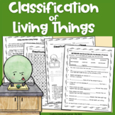 Classification of Living Things Reading Passages and Activities