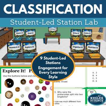 Preview of Classification of Living Things Student-Led Station Lab