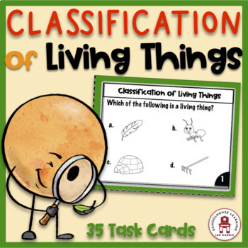 Preview of Classification of Living Things Task Cards