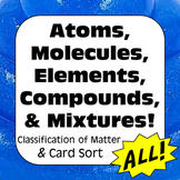 Classification of Matter Atoms Elements Molecules Compound
