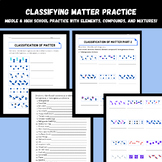 Classification of Matter! Elements, compounds, mixtures - 