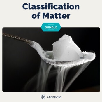 Preview of Classification of Matter Activity Bundle Science Chemistry Print and Digital mix