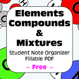 Classification of Matter Student Note Organizer: Free Fill