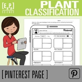 Classification of Plants Activity | Science Pinterest Template
