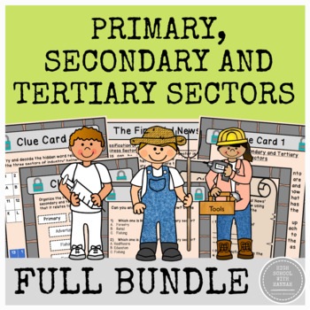 Preview of Classification of Sectors (Primary, Secondary and Tertiary) - Bundle