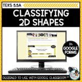 Classify 2D Shapes | Digital Math Task Cards