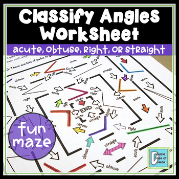 Preview of Classify Angles Worksheet 
