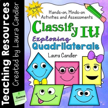 Preview of Classifying Quadrilaterals | Sorting Activities, Games, Printables, and Quiz