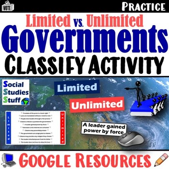 Preview of Classify Limited vs Unlimited Governments Activity | Google Print and Digital