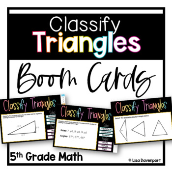 Preview of Classify Triangles Boom Cards