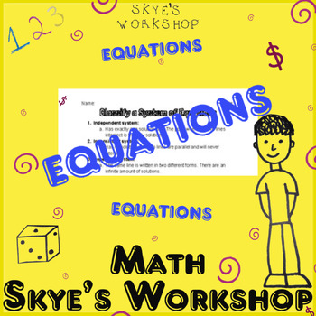 Preview of Classify a System of Equations Notes Short Answer Dependent Inconsistent Quiz