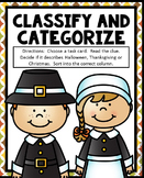 Classify and Categorize