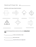 Classifying 3D Shapes Test