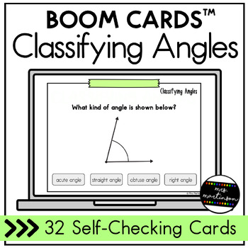 Preview of Classifying Angles | Boom Cards | Digital Task Cards