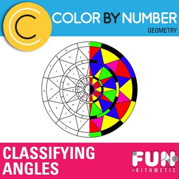 Preview of Classifying Angles Color by Number