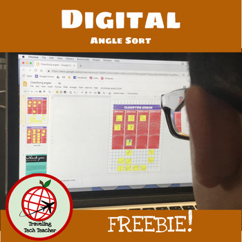 Preview of Classifying Angles DIGITAL Sort- Google Slides
