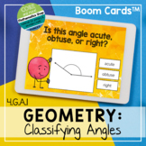 Classifying Angles Boom Cards - Distance Learning Capable
